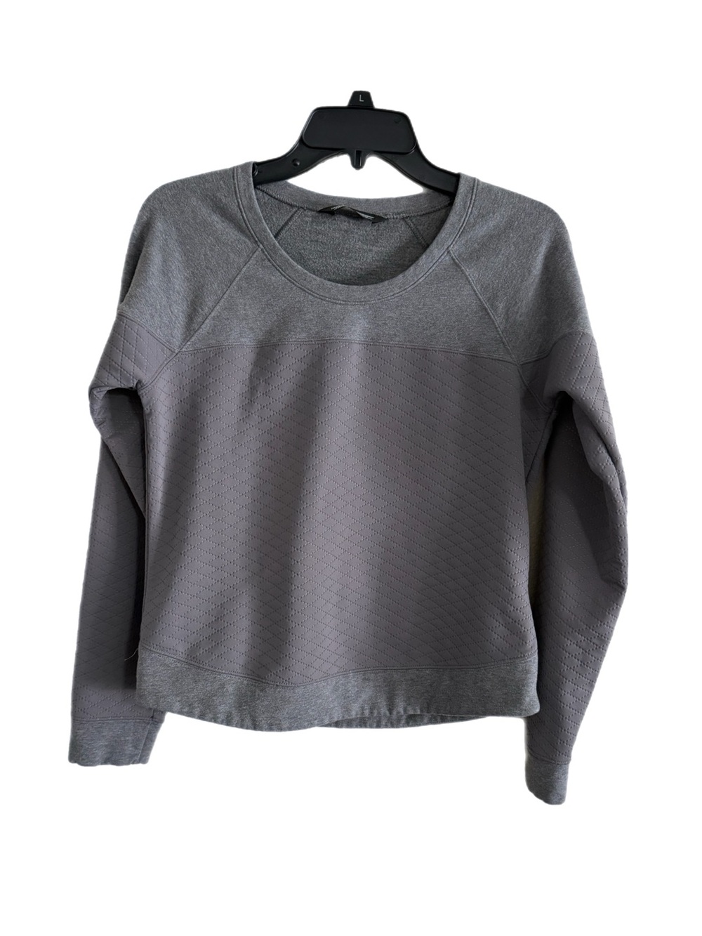 The North Face Women's Grey Quilted Pullover Sweatshirt Size S